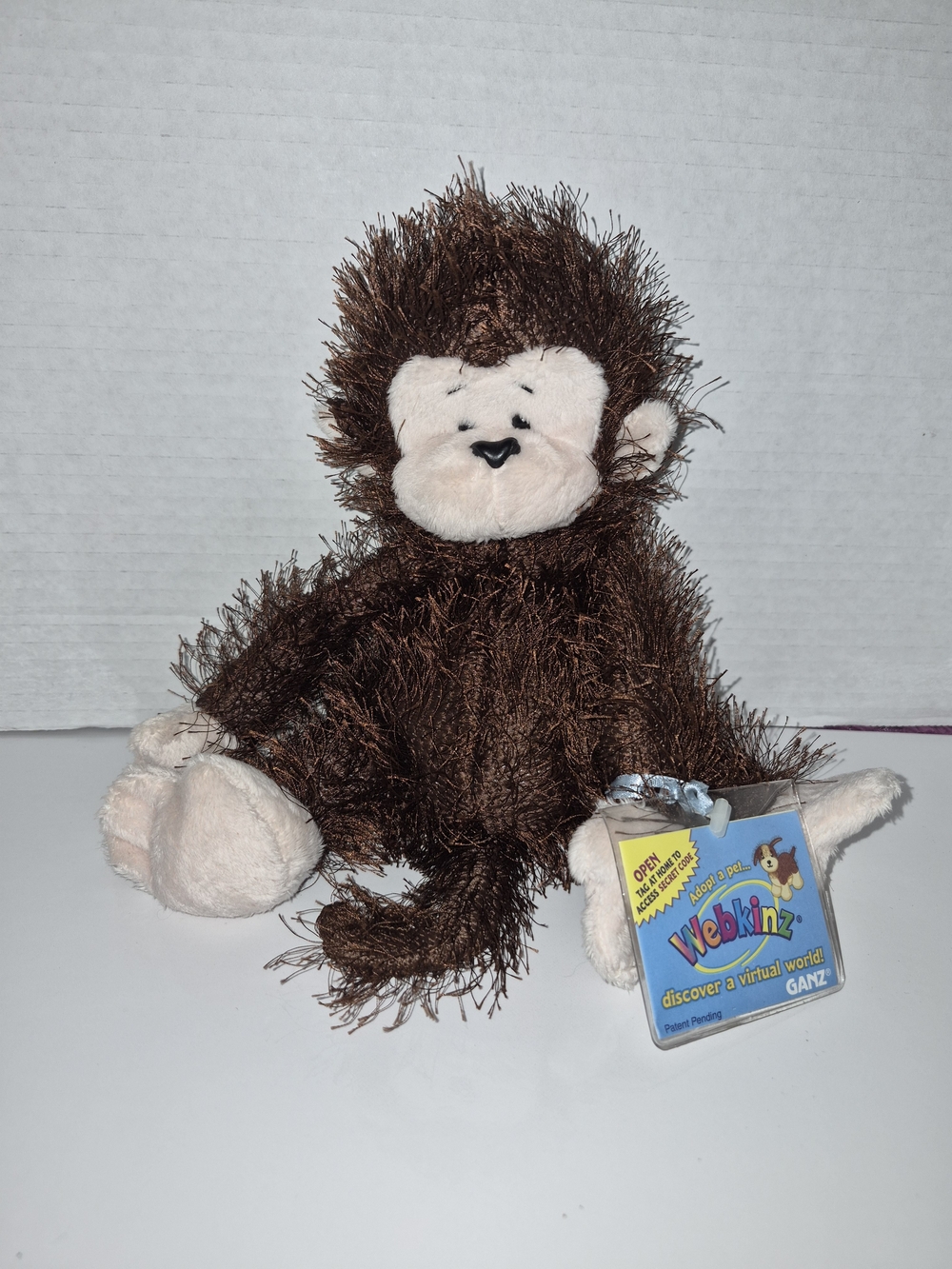 GANZ Webkinz Plush Monkey With Code